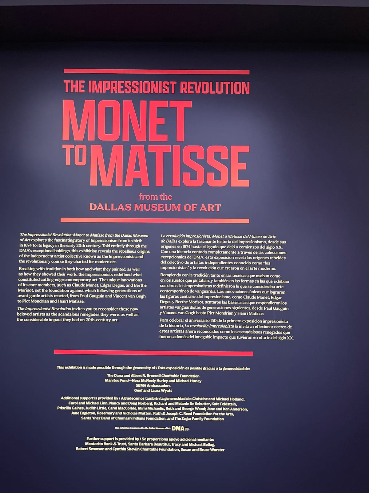 The Impressionist Revolution: Monet to Matisse (Santa Barbara Museum of Art) - (Level B1-B2)