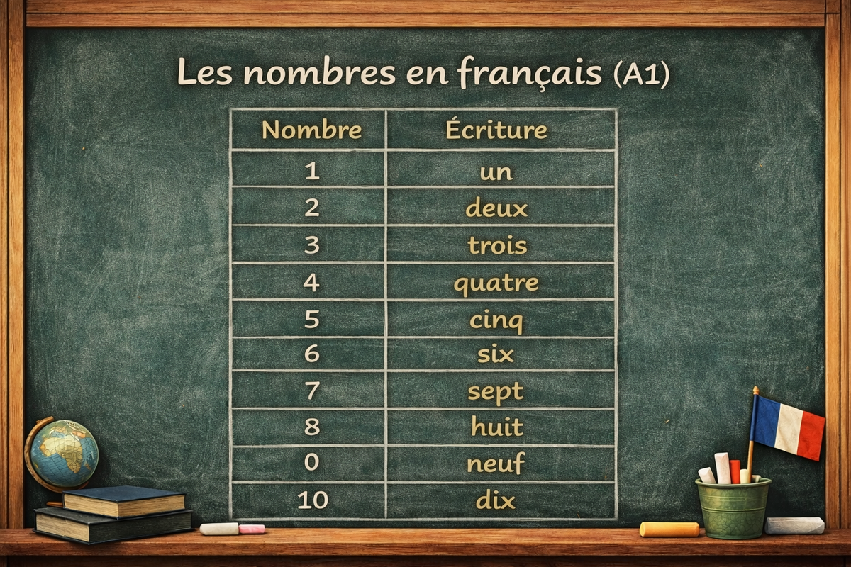 Les nombres de 0 à 100 - French numbers from 0 to 100 (Level A1)