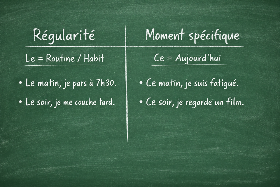 Les expressions temporelles- Time expressions (level A1)