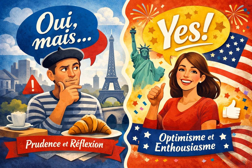 Pourquoi les Français disent “oui, mais…” (et les Américains disent juste “oui”) - Why French People Say “Yes, But…” (and Americans Just Say “Yes”) (Level B1-B2)